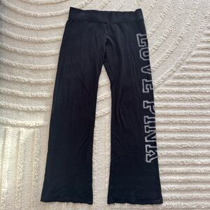 Vintage Y2K Victoria Secret Pink Wide Leg Low Waist Sweatpants